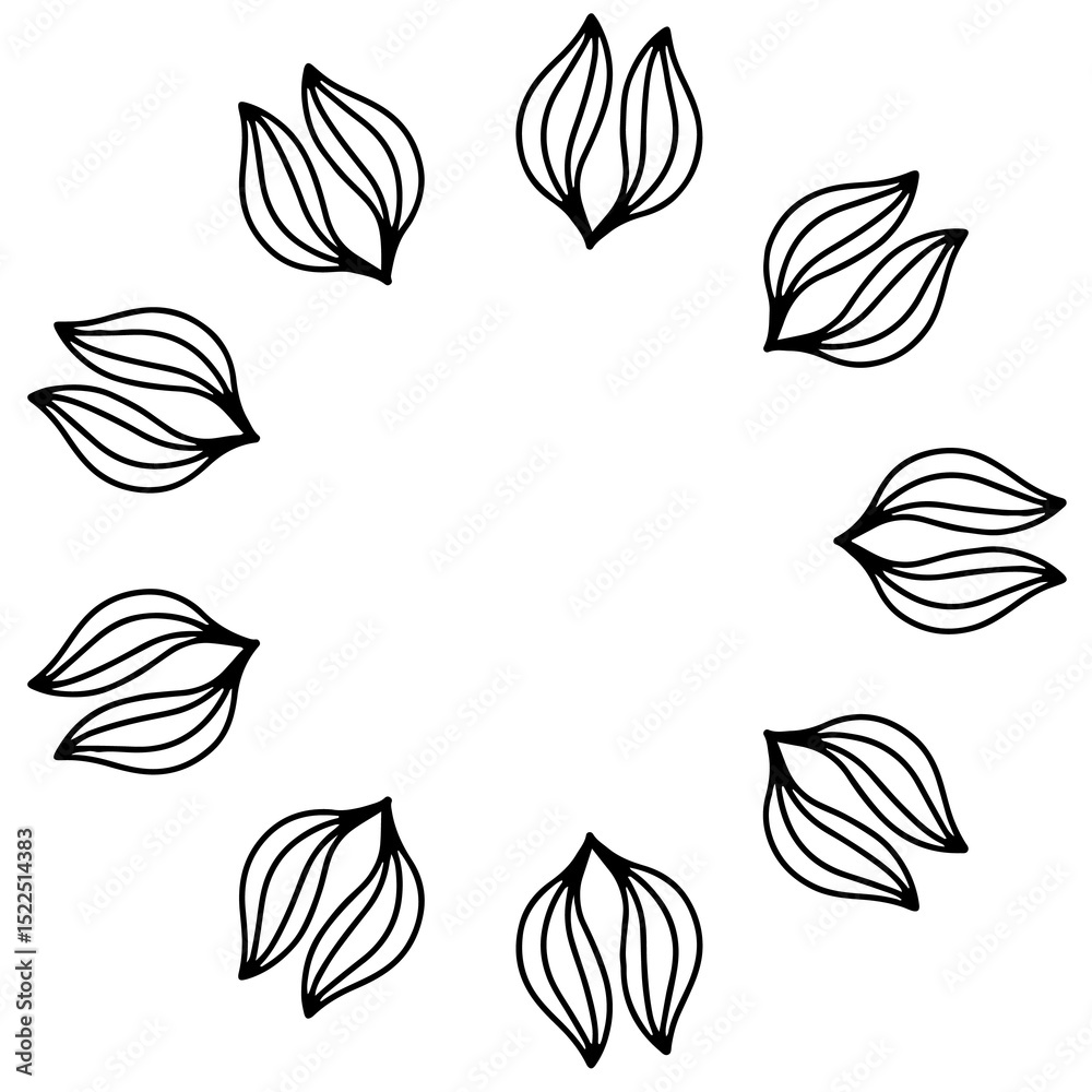 Fototapeta premium vector illustration of a flower