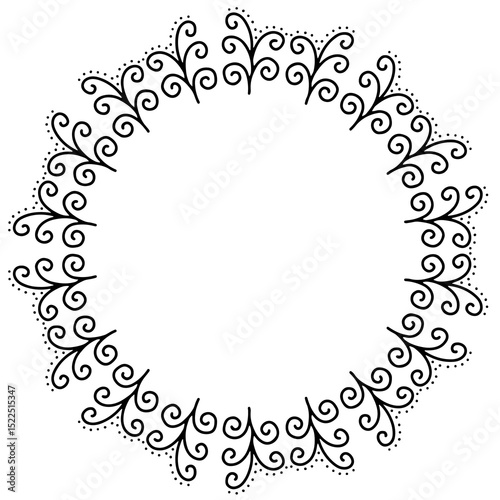 round frame for your text