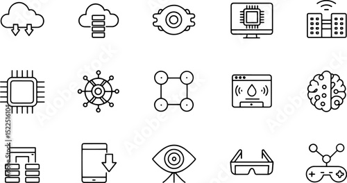 digitalisation web icons  digital technology icons.eps
