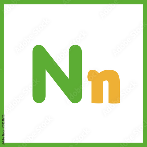 Alphabet and Letter N