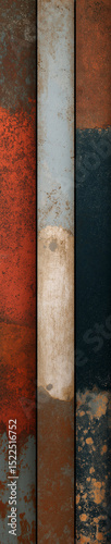 Rustic Industrial Wall Texture in Red Gray and Blue Shades