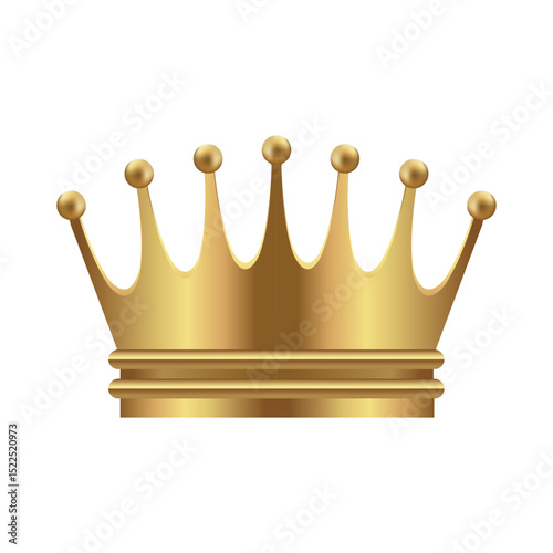 Crown icon illustration ( gold )