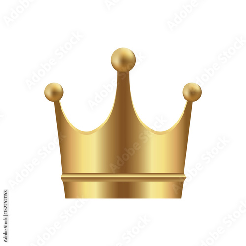 Crown icon illustration ( gold )