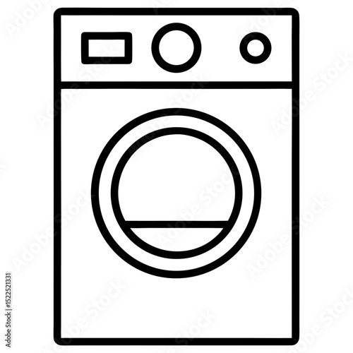 washing-machine-line-icon   AI Graphic Design Files for Washing Machine, Dryer, Shirt & Laundry Services