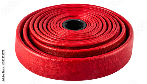 Red Rolled Leather Cord Stack Closeup Product Photography showing intricate details and textures of premium quality leather crafting supplies