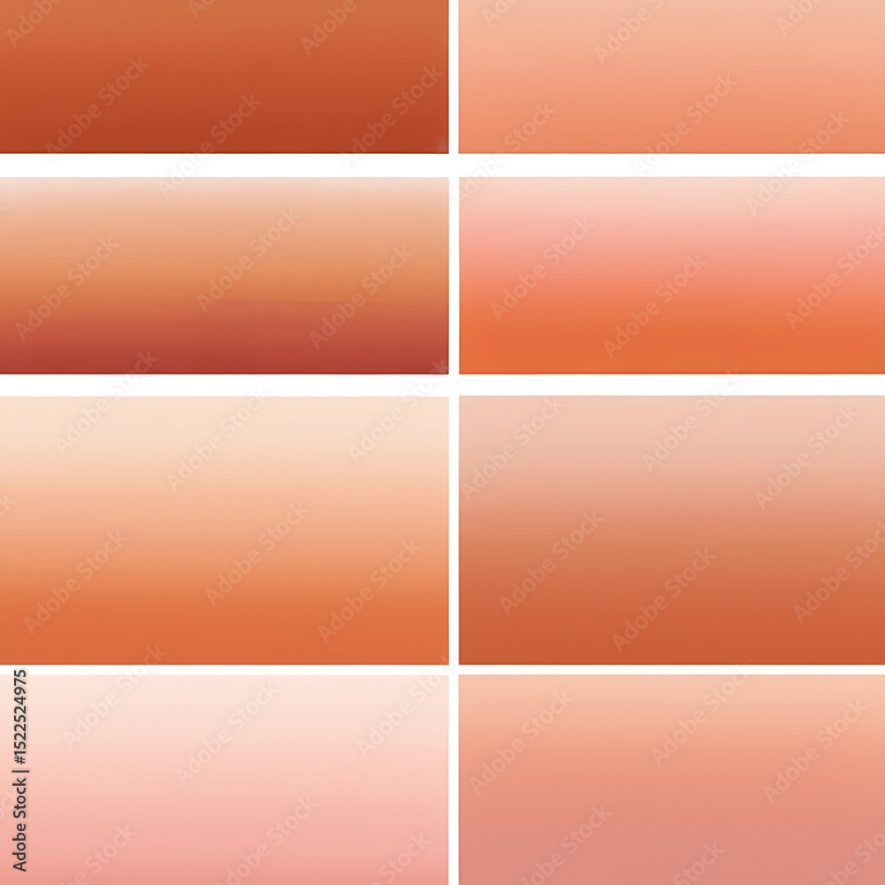 Fototapeta premium Terracotta to Blush Pink Gradient with Warm Matte Glow for Artisan and Interior Style Branding, AI