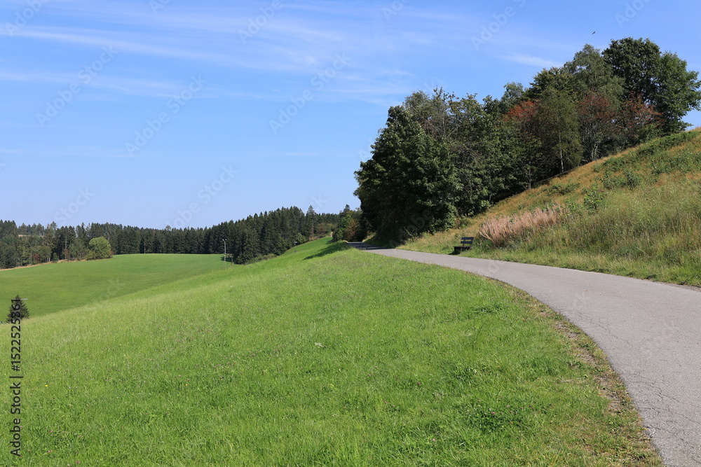 Fototapeta premium Schöner Sommertag auf der Wilden Wiese bei Sundern im Sauerland 