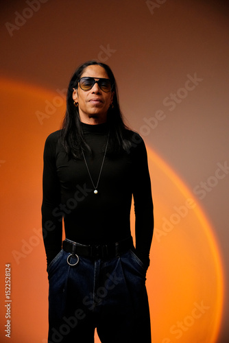 Portrait of a confident latin man in sunglasses
