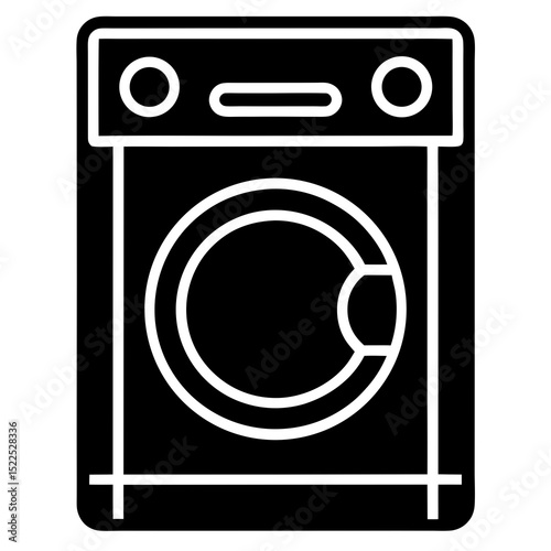 Dryer-machine-line-icon AI Graphic Design Files for Washing Machine, Dryer, Shirt & Laundry Services