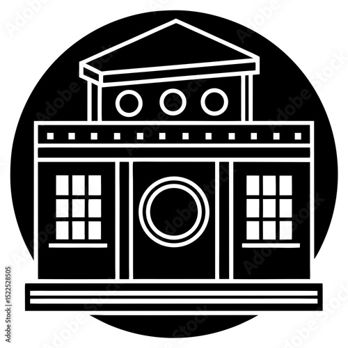 Laundromat-building-icon  AI Graphic Design Files for Washing Machine, Dryer, Shirt & Laundry Services
