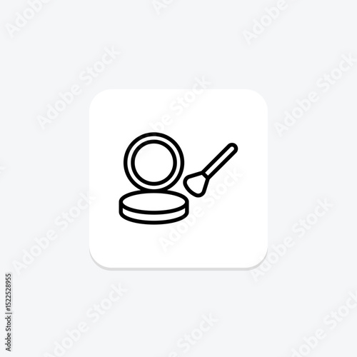 Compact Powder, vector, pixel perfect, illustrator file