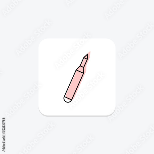 Lip Liner, vector, pixel perfect, illustrator file