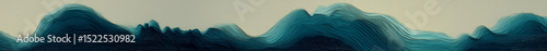 Navy and Turquoise Waves on Soft Gray Paper Texture Background