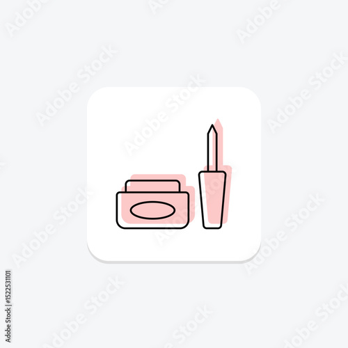 Gel Eyeliner, vector, pixel perfect, illustrator file
