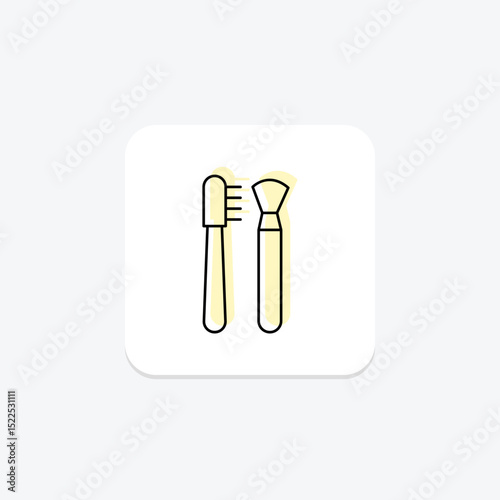 Brow Brush, vector, pixel perfect, illustrator file