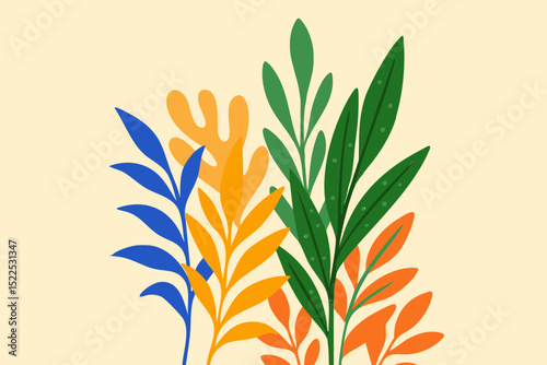 Leaves Summer Time Illustration