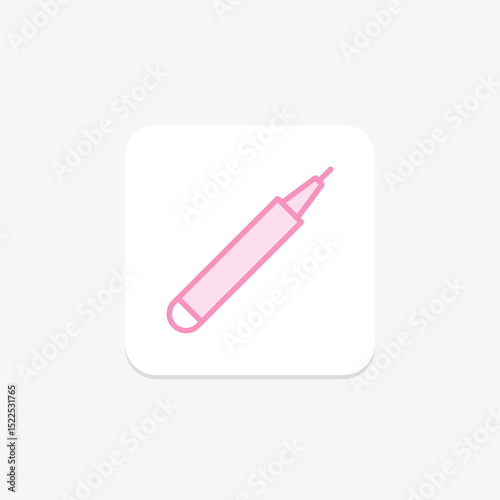 Lip Crayon, vector, pixel perfect, illustrator file