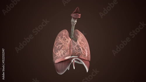 Human Respiratory System Controlling Breath and Airflow