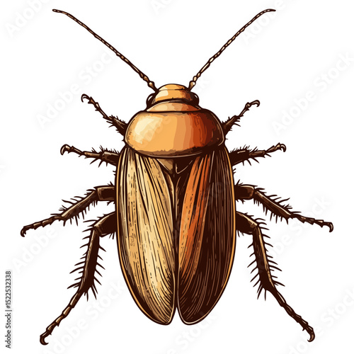 cockroach, insect, animal, vector, transparent background, creature, isolated, roach, nature