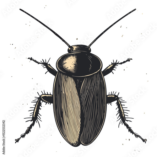 cockroach, insect, animal, vector, transparent background, creature, isolated, roach, nature
