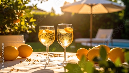 Golden Hour Cocktails: Refreshing Lemon Drinks by the Pool