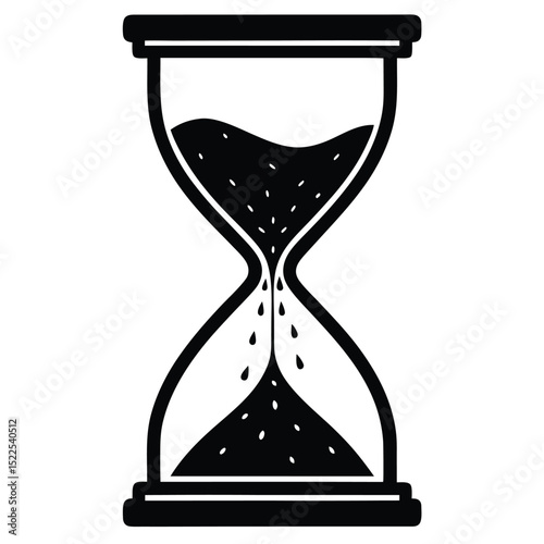 hourglass vector illustration
