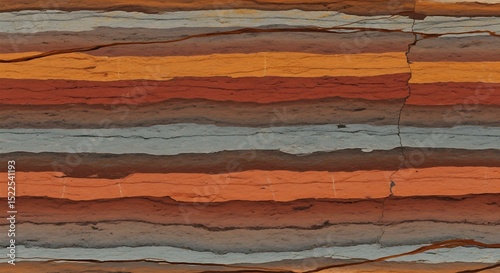 Layered Rock Formation Texture