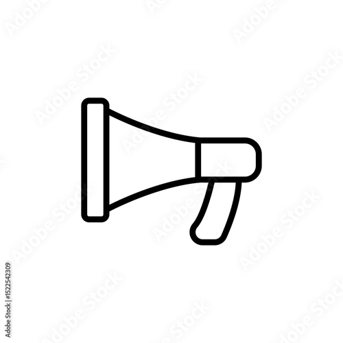 mega phone line icon vector