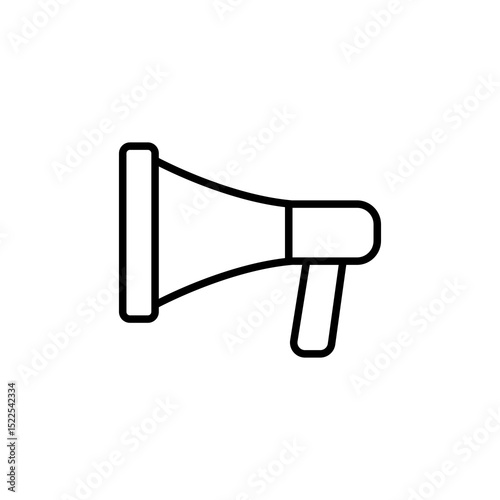 mega phone line icon vector
