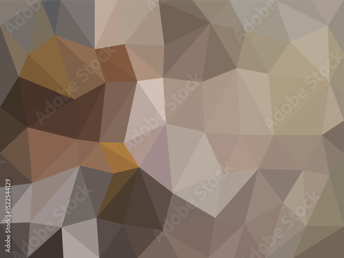 Earth-Tone Polygon Abstract Background