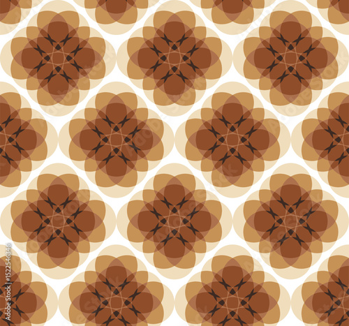 seamless winter pattern with geometric shapes