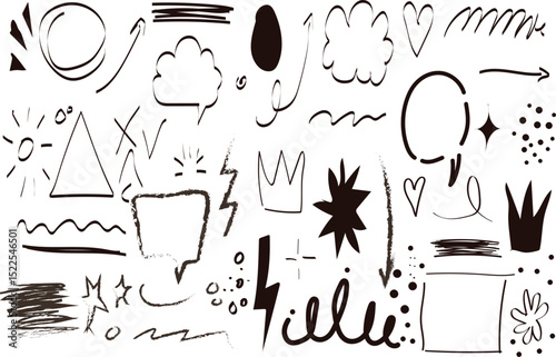 hand drawn vector set of floral elements .Italian or greek style vacation hand drawn vector illustrations in grunge chalk or charcoal rough doodle sketch style elements. Summer vacation in i