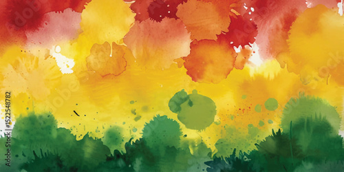 Juneteenth watercolor background Celebrate Freedom Day Greeting Card, Poster, Banner. African-American History June 19 Celebration Day june, background, red, yellow, green, black, event, history, temp