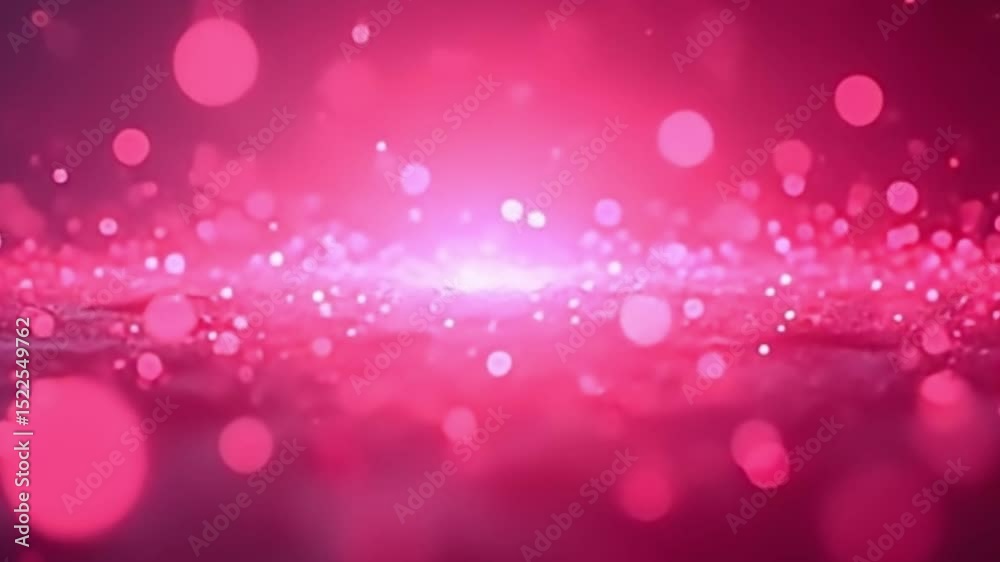 neon pink bokeh background, glowing particles loop, dreamy abstract background, 4K seamless video, soft blur neon lights, cinematic background loop, abstract shimmer particles, ambient light overlay, 