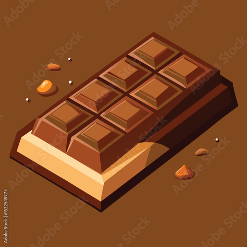 Chocolate bar Illustration design