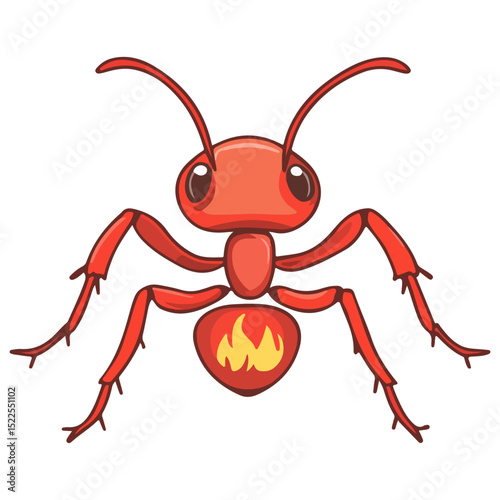 fire ant, insect, animal, vector, transparent background, biology, solenopsis invicta, nature, isolated, icon, small
