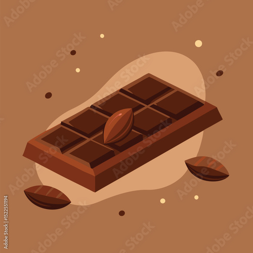 Chocolate bar Illustration design