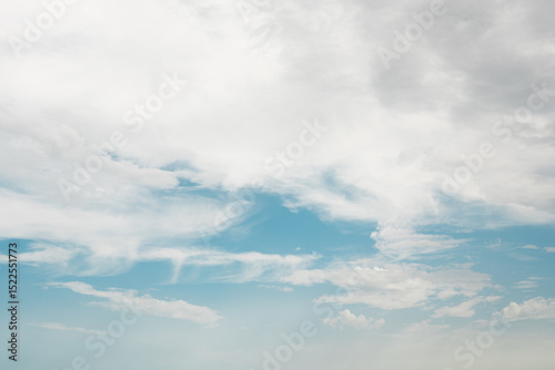 Scenic sky with wispy clouds in Fuerteventura, Spain photo
