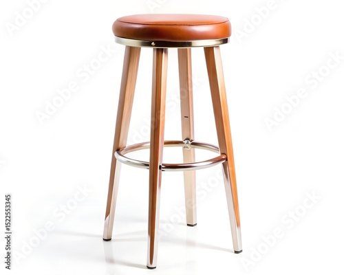 A bar stool is isolated on a white background.
