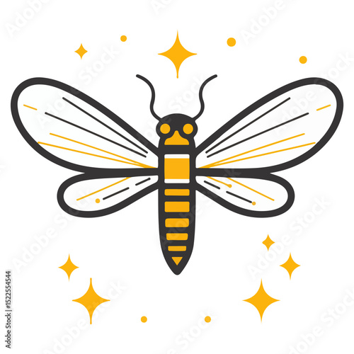firefly, insect, animal, vector, transparent background, creature, lampyridae, nature, isolated, wing, beauty, colorful, beautiful