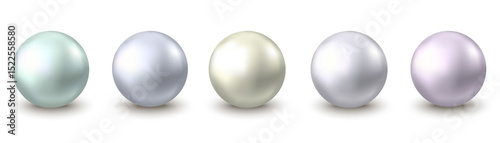 Shiny silver, green metal bubble.