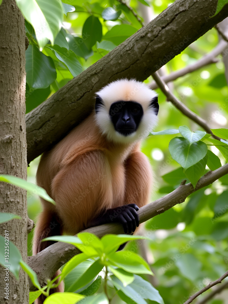 Obraz premium gibbon lar