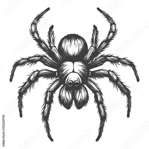 hairy spider, insect, animal, vector, transparent background, creature, tarantula, nature, icon, hairy, arachnid, spider, predator, creepy