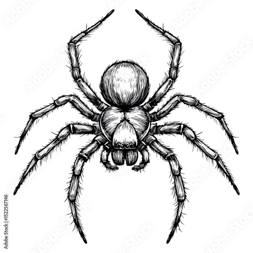 hairy spider, insect, animal, vector, transparent background, creature, tarantula, nature, icon, hairy, arachnid, spider, predator, creepy