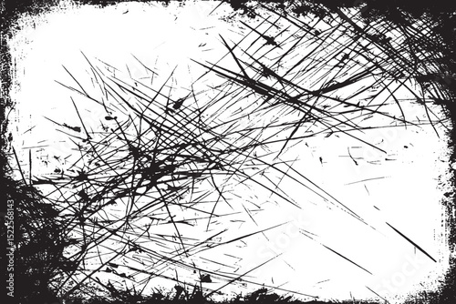 Dynamic grunge texture with chaotic scratches and ink splatters. Great for overlays, posters, covers, and edits.