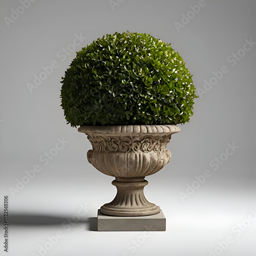green tree in a vase