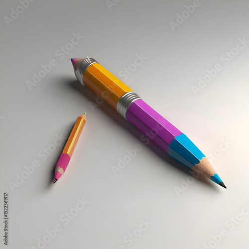 pencil, isolated on transparent white background