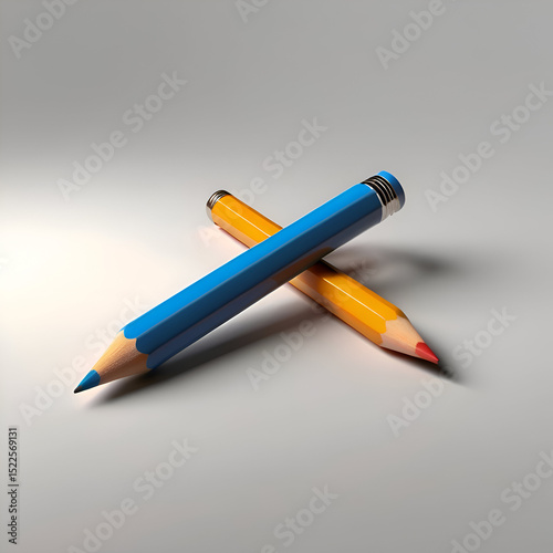 pencil, isolated on transparent white background