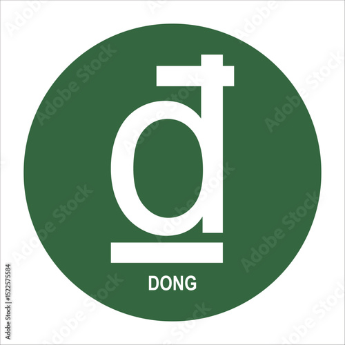 Vietnamese dong currency icon design