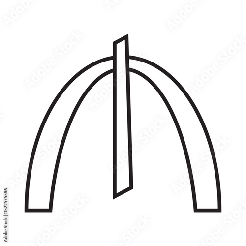 Turkmenistani manat currency icon design